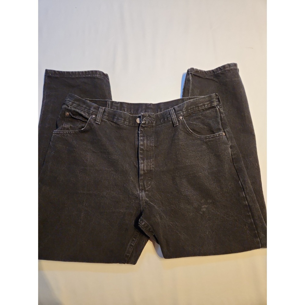 Wrangler Mens Premium Quality‎ Black Straight Leg Jeans 40x30 96501CB